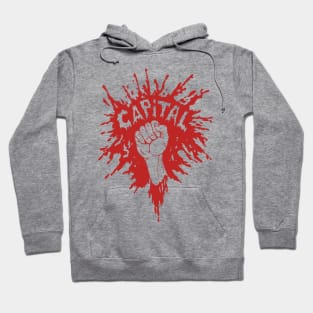 Smash Capital - Raised Fist, Protest, Anti Capitalist, Socialist Hoodie